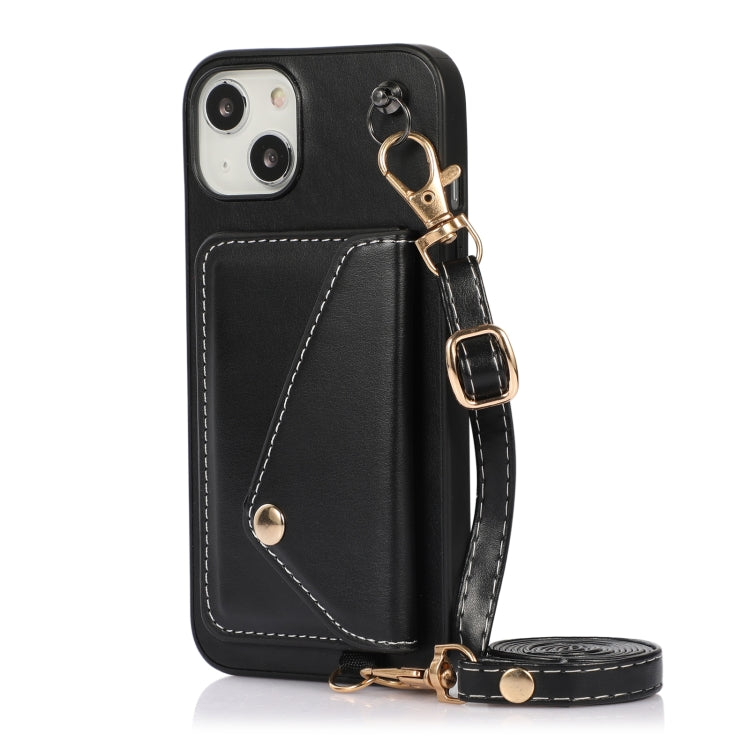 For iPhone 14 Crossbody Wallet Card Bag Phone Case