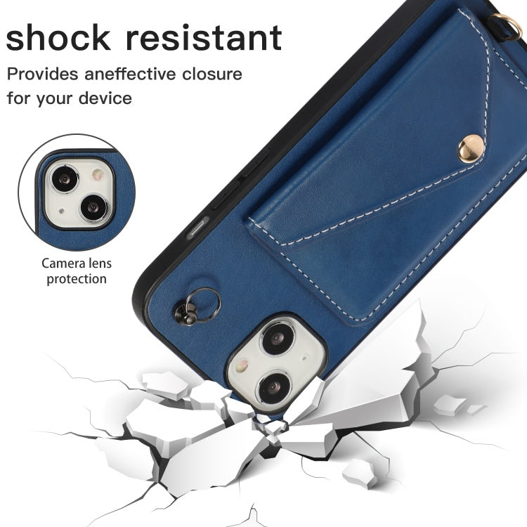 For iPhone 14 Plus Crossbody Wallet Card Bag Phone Case