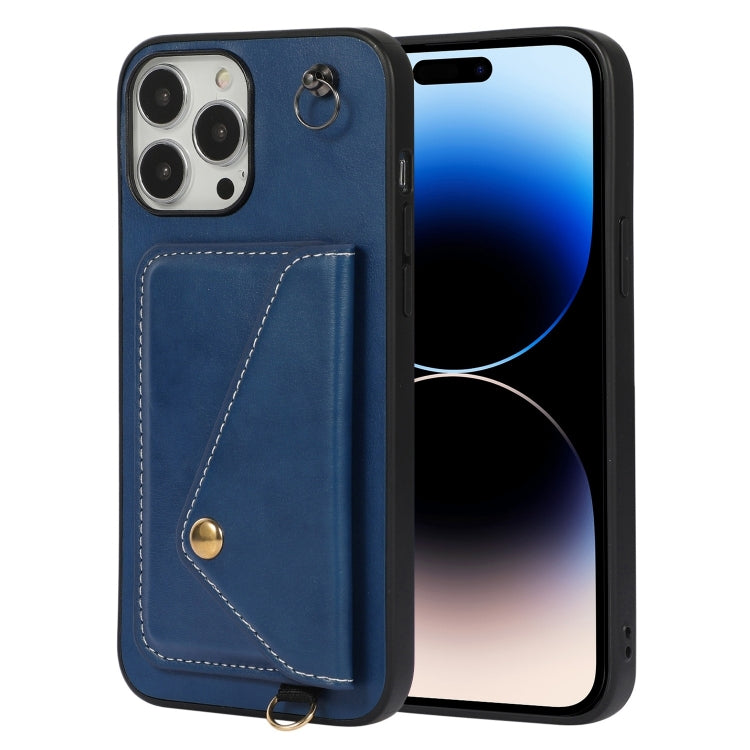 For iPhone 14 Pro Max Crossbody Wallet Card Bag Phone Case