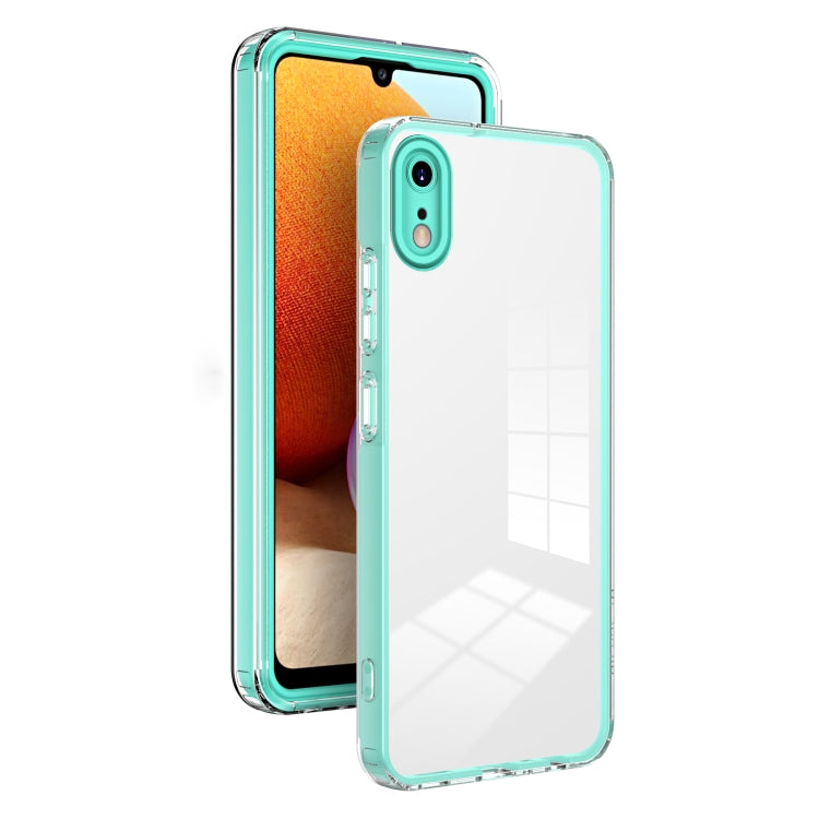 For iPhone XR 3 in 1 Clear TPU Color PC Frame Phone Case