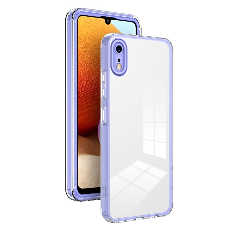 For iPhone XR 3 in 1 Clear TPU Color PC Frame Phone Case