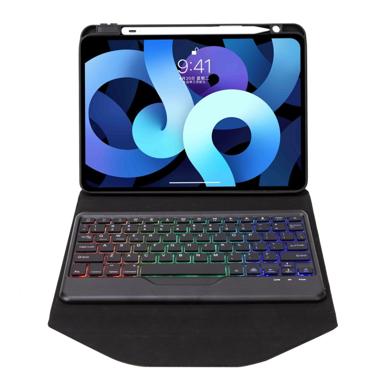 Z098BS Pen Slot Backlight Bluetooth Keyboard Leather Tablet Case For iPad Air 10.9 2022/2020