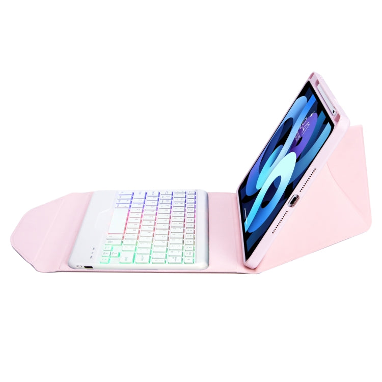 Z098BS Pen Slot Backlight Bluetooth Keyboard Leather Tablet Case For iPad Air 10.9 2022/2020