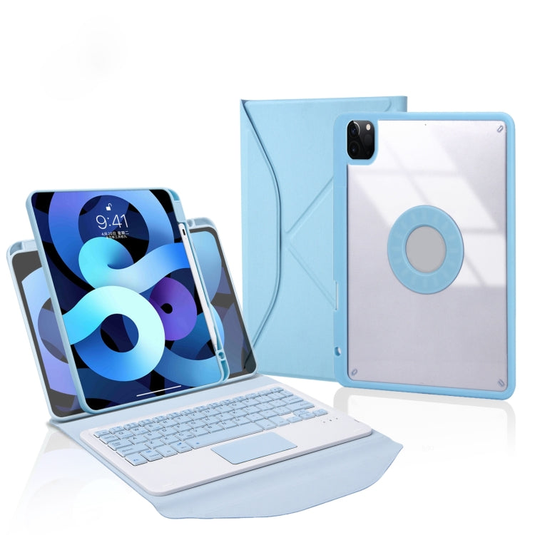 Z11B-A Pen Slot Touchpad Bluetooth Keyboard Leather Tablet Case For iPad Pro 11 2021/2020/2018