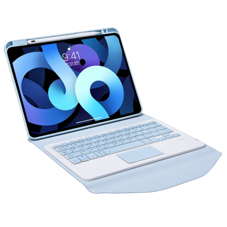Z102B-A Pen Slot Touchpad Bluetooth Keyboard Leather Tablet Case For iPad 10.2 2021/2020/2019