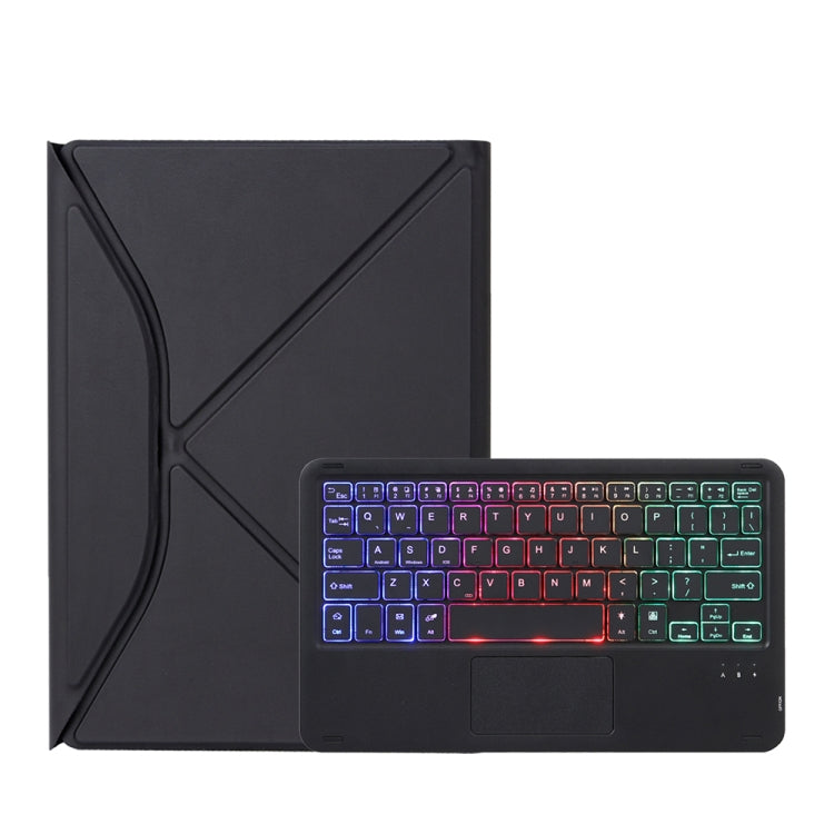 Z102B-AS Pen Slot Touchpad Backlight Bluetooth Keyboard Leather Tablet Case For iPad 10.2 2021/2020/2019