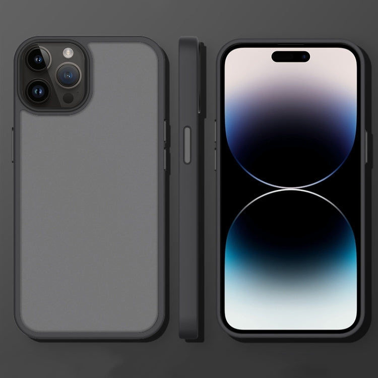 For iPhone 14 Pro Translucent Frosted Shockproof Phone Case