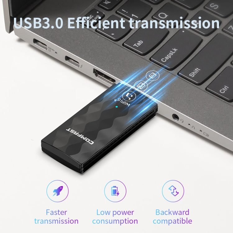 COMFAST CF-951AX 1800Mbps USB 3.0 WiFi6 Wireless Network Card(Black)