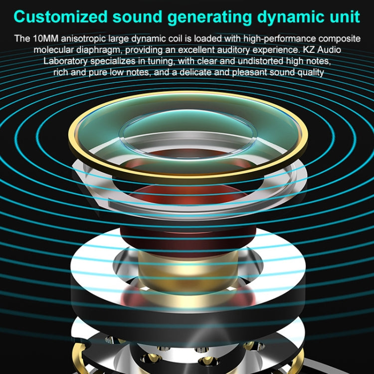 KZ-VXS Ten-Unit Coil Iron Stereo In-Ear Sports Bluetooth Earphones(Obsidian Black)