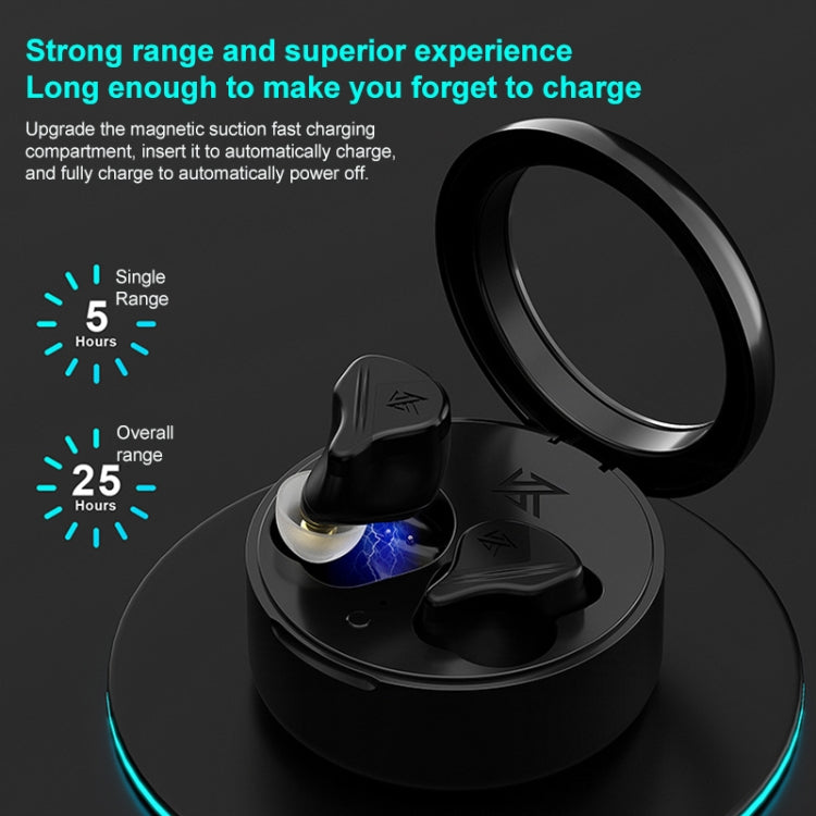 KZ-VXS Ten-Unit Coil Iron Stereo In-Ear Sports Bluetooth Earphones(Obsidian Black)