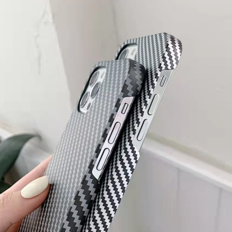 For iPhone 14 Plus Carbon Fiber TPU Shockproof Phone Case