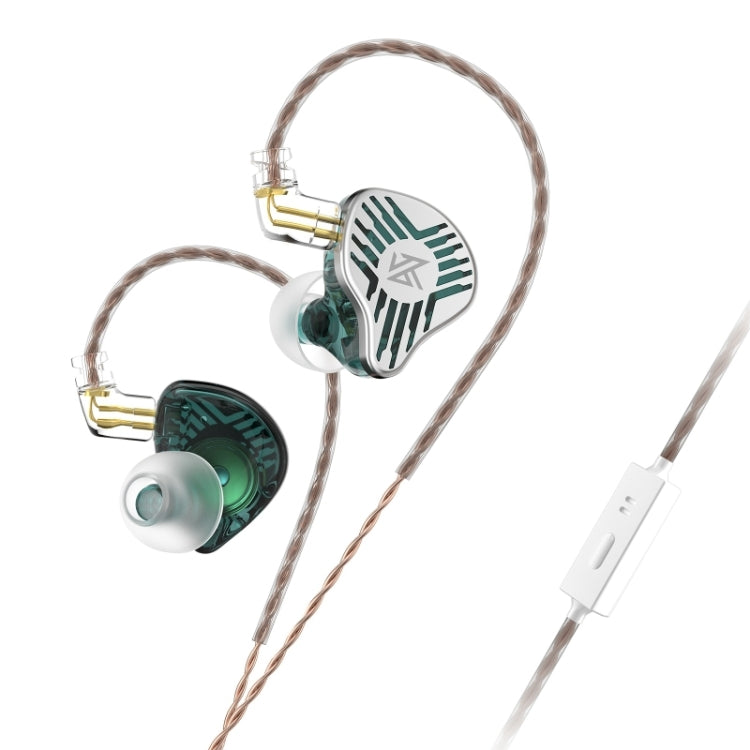 KZ-EDS 1.2m Dynamic Fashion Trend In-Ear Headphones, Style:With Microphone