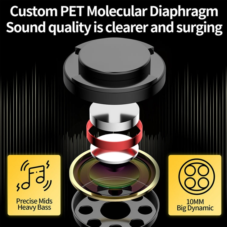 KZ-SK10 PRO Ring Iron Sports Wireless Bluetooth TWS Headphones(Black)