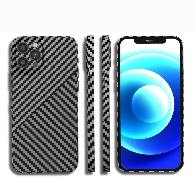 Carbon Fiber Texture PC Phone Case For iPhone 14 Pro