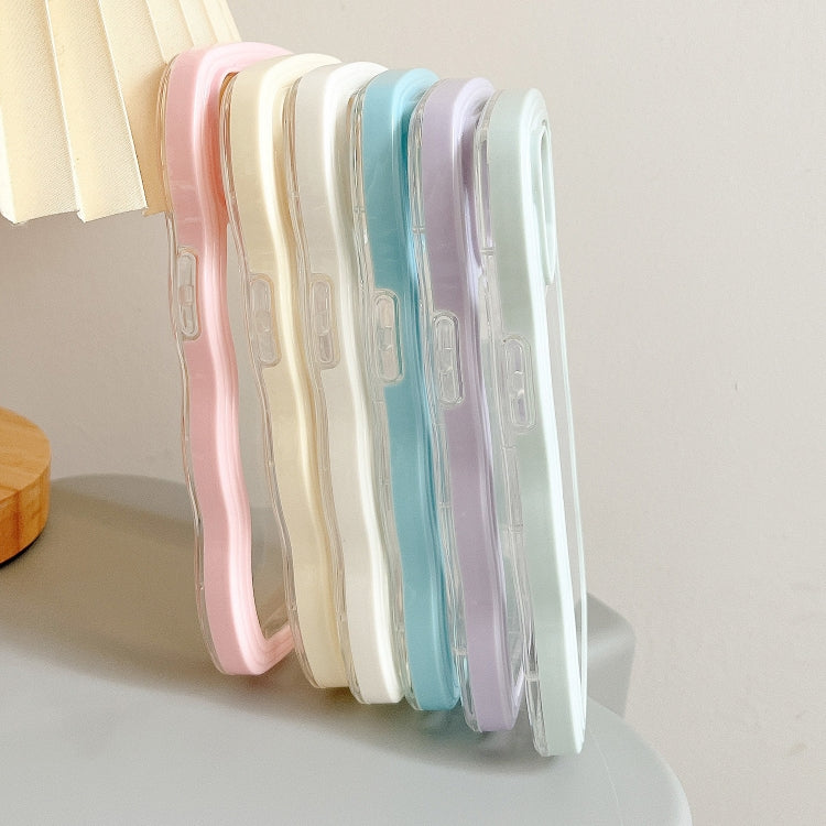 Lanyard Candy Color Wave TPU Clear PC Phone Case For iPhone 8 Plus / 7 Plus