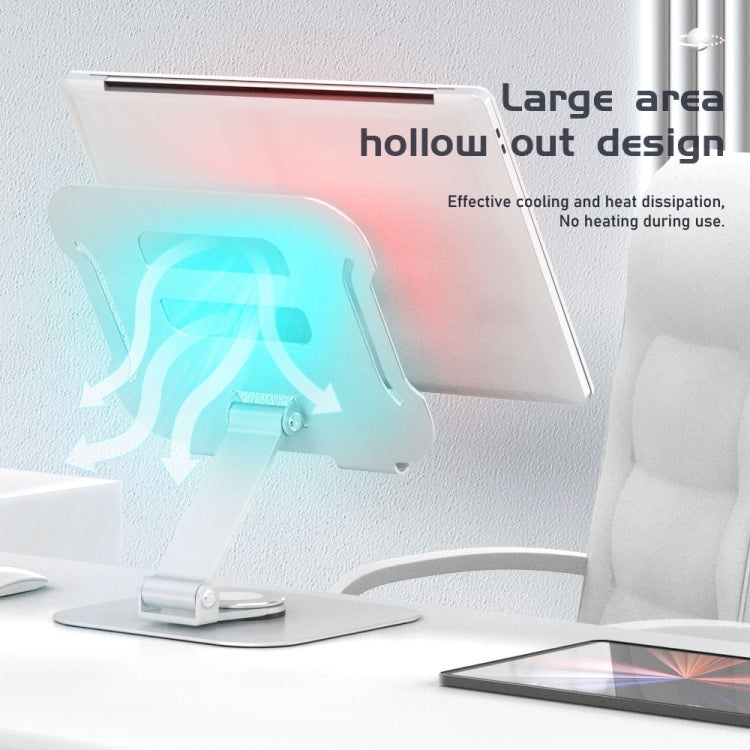 R-JUST BJ01-02 360 Degrees Rotation Laptop Lifting Bracket(Silver)