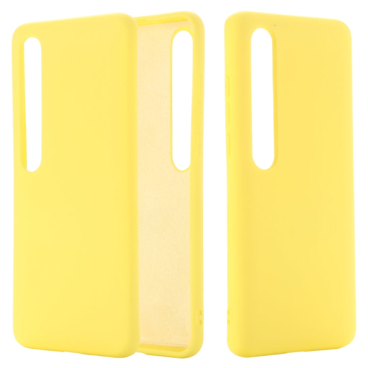 For Xiaomi Mi 10 Pro 5G Solid Color Liquid Silicone Shockproof Coverage Case