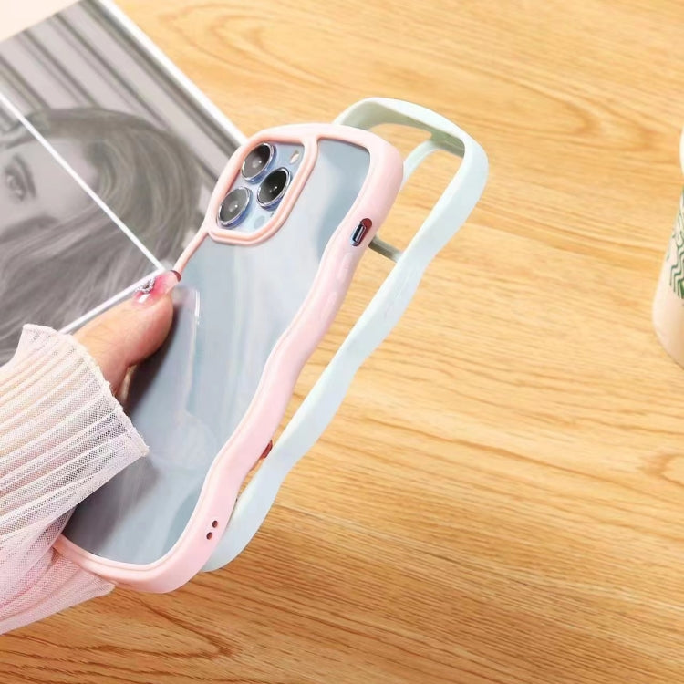 For iPhone 12 Pro Max Wave Texture Acrylic Protective Phone Case