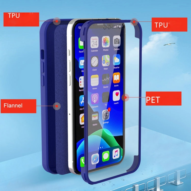For iPhone 14 Pro Max Imitation Liquid Silicone 360 Full Body Phone Case