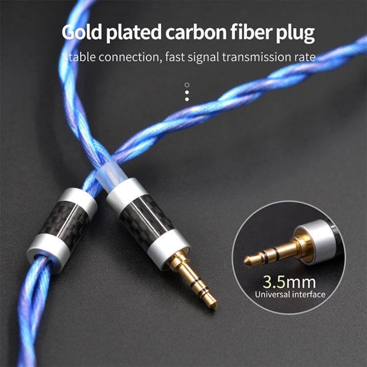 KZ 90-10 2Pin Interface 498 Core DIY Headphone Upgrade Cable,Length: 1.2m(Blue)