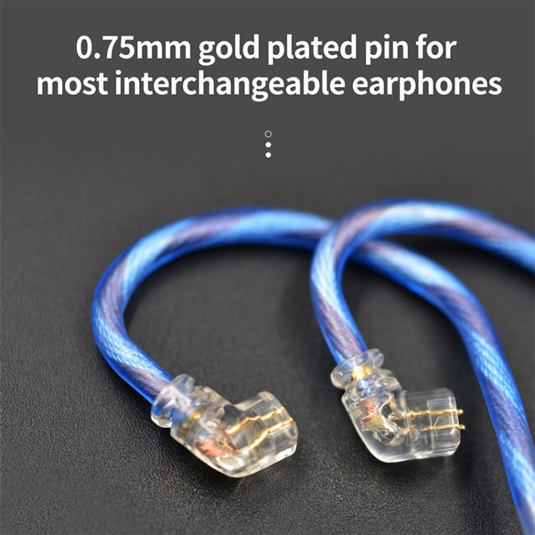 KZ 90-10 2Pin Interface 498 Core DIY Headphone Upgrade Cable,Length: 1.2m(Blue)