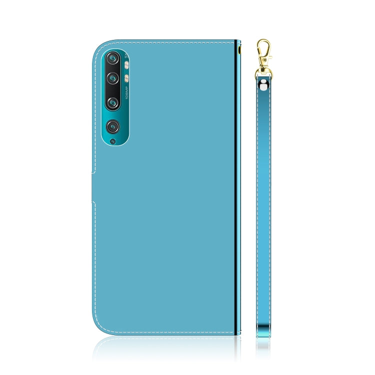 For Xiaomi Mi Note10 Pro Lmitated Mirror Surface Horizontal Flip Leather Case with Holder & Card Slots & Wallet & Lanyard