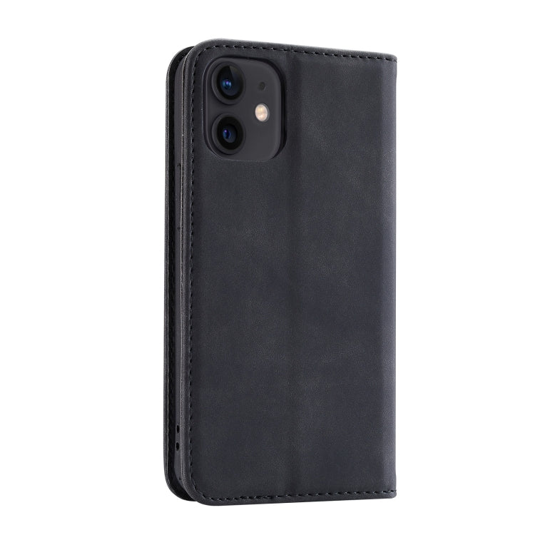 For iPhone 14 Plus Splicing Skin Feel Magnetic Leather Phone Case