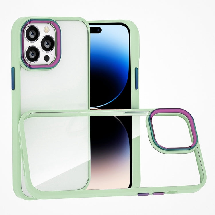 For iPhone 14 Pro Colorful Metal Lens Ring Phone Case