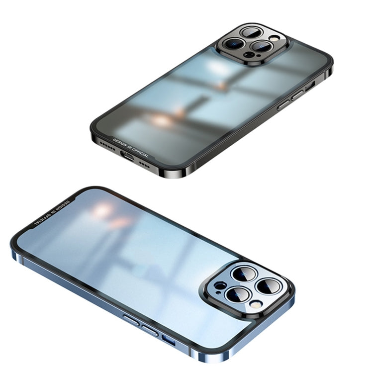 For iPhone 14 Pro Max HD Transparent Glass Phone Case