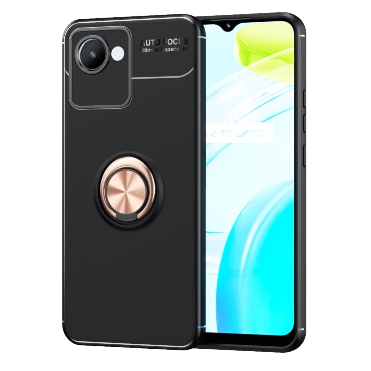 For OPPO Realme C30 Metal Ring Holder TPU Phone Case