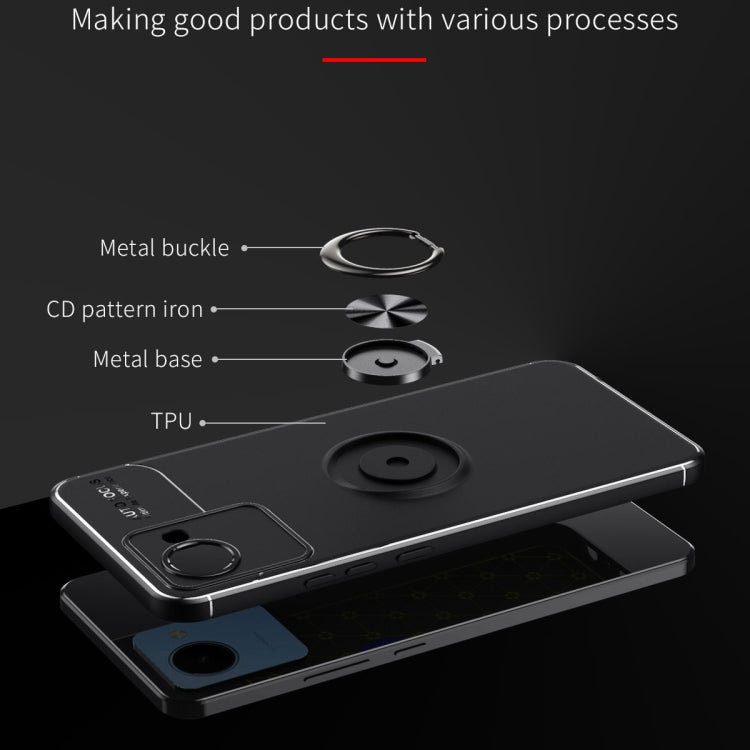 For OPPO Realme C30 Metal Ring Holder TPU Phone Case