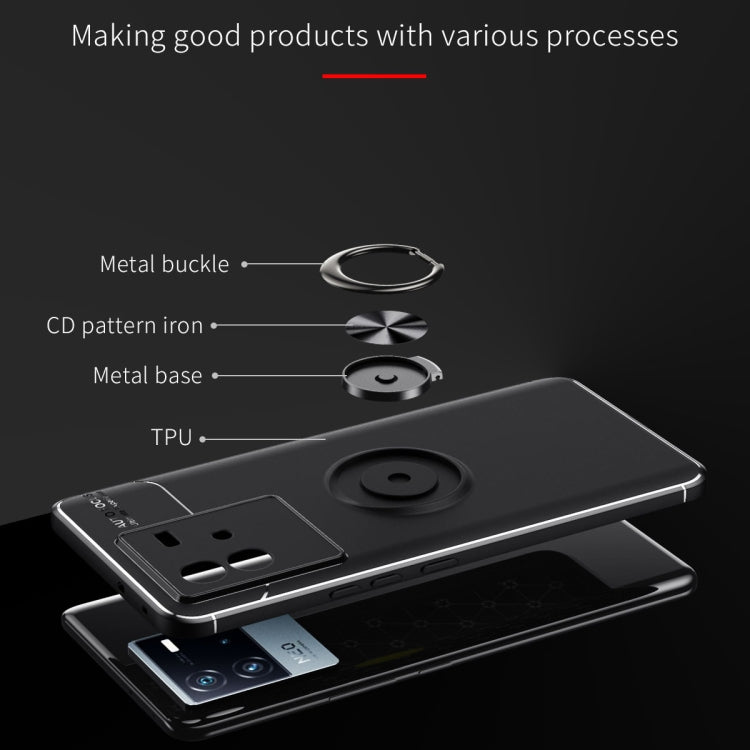 For vivo T2 Metal Ring Holder TPU Phone Case