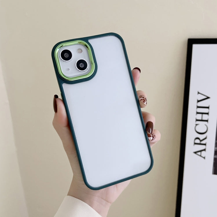 For iPhone 14 Plus 3 in 1 Electroplated Acrylic Phone Case