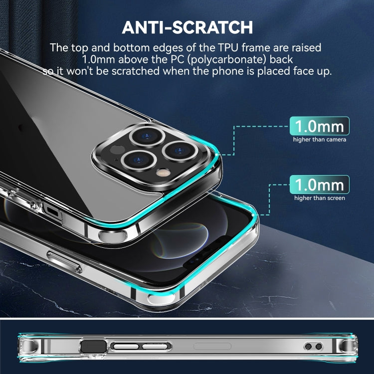 For iPhone 14 Pro Max TPU + PC Transparent Shockproof Phone Case