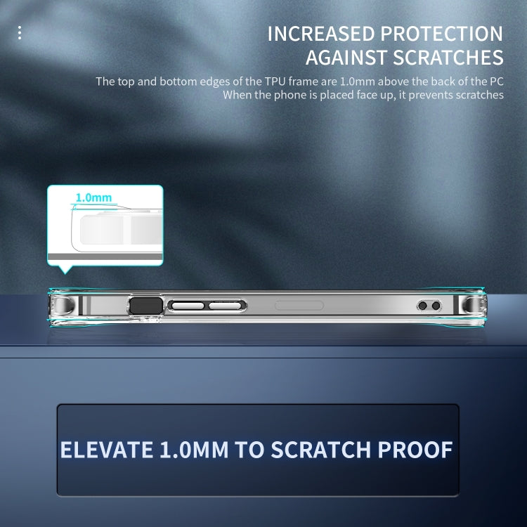 For iPhone 14 TPU + PC Transparent Shockproof Phone Case