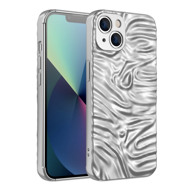 For iPhone 14 Wave Electroplating TPU Phone Case