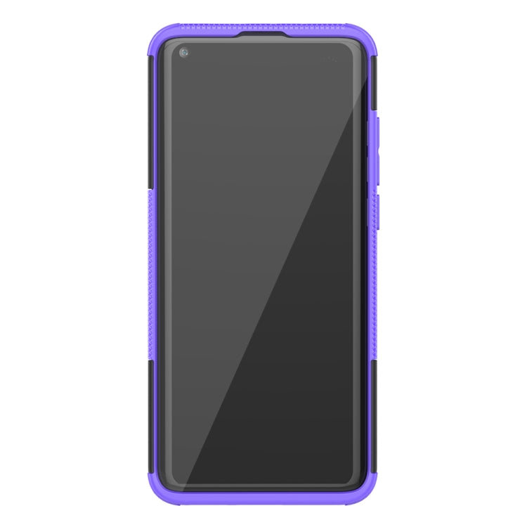 For Xiaomi Mi 10 Tire Texture Shockproof TPU+PC Protective Case with Holder