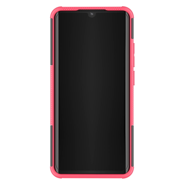 For Xiaomi Mi CC9 Pro Tire Texture Shockproof TPU+PC Protective Case with Holder