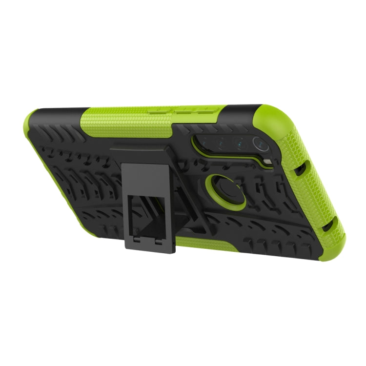 For Xiaomi Redmi Note 8T Tire Texture Shockproof TPU+PC Protective Case with Holder