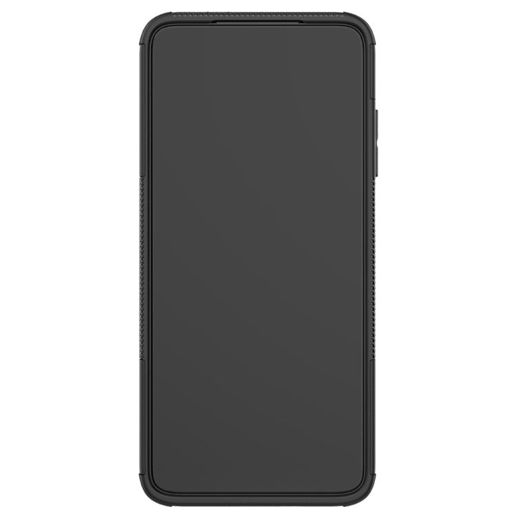 For Xiaomi Redmi K30 Tire Texture Shockproof TPU+PC Protective Case with Holder