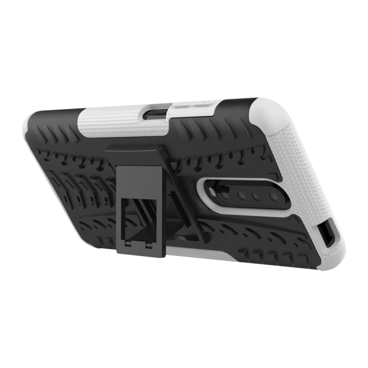 For Xiaomi Redmi K30 Tire Texture Shockproof TPU+PC Protective Case with Holder