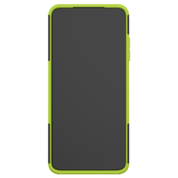 For Xiaomi Redmi K30 Tire Texture Shockproof TPU+PC Protective Case with Holder