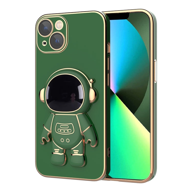 For iPhone 12 Pro Max Plating Astronaut Holder Phone Case