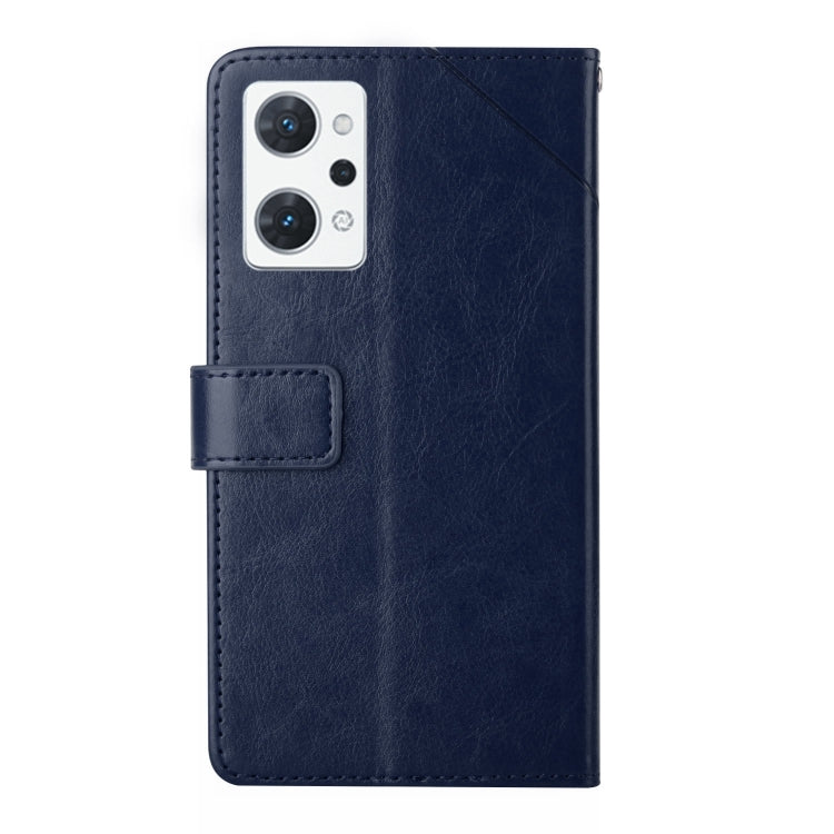 For OPPO Reno7 A HT01 Y-shaped Pattern Flip Leather Phone Case