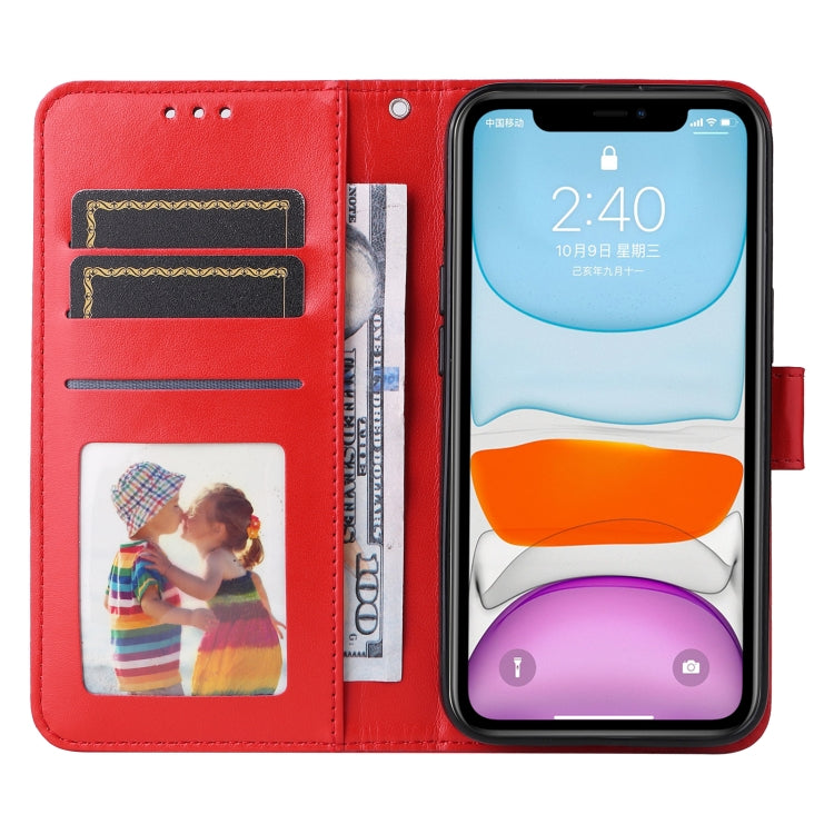 For iPhone 11 Embossed Sunflower Leather Phone Case