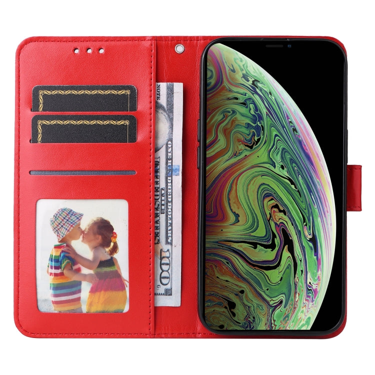 For iPhone XS Max Embossed Sunflower Leather Phone Case