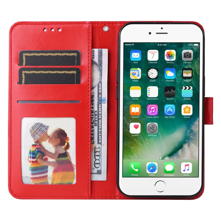 For iPhone SE 2022 / SE 2020 / 8 / 7 Embossed Sunflower Leather Phone Case