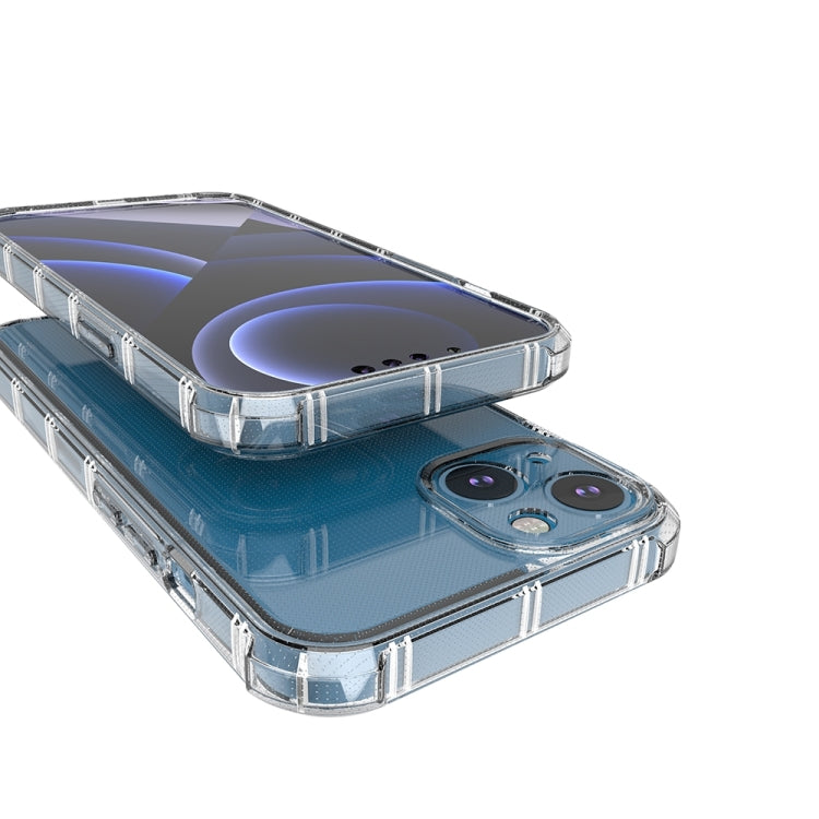 For iPhone 14 Plus Straight Side Dual Bone Anti-fall TPU Case