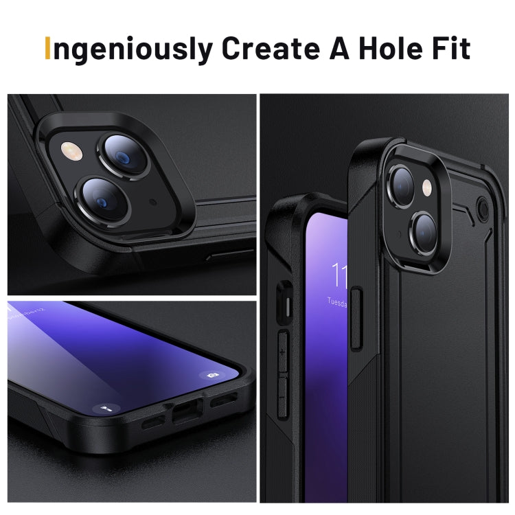 For iPhone 14 Plus PC + TPU Shockproof Protective Phone Case