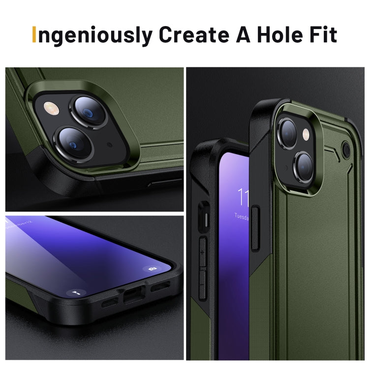 For iPhone 14 Plus PC + TPU Shockproof Protective Phone Case